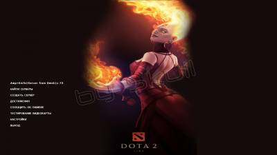 Фон меню dota 2 (lina)